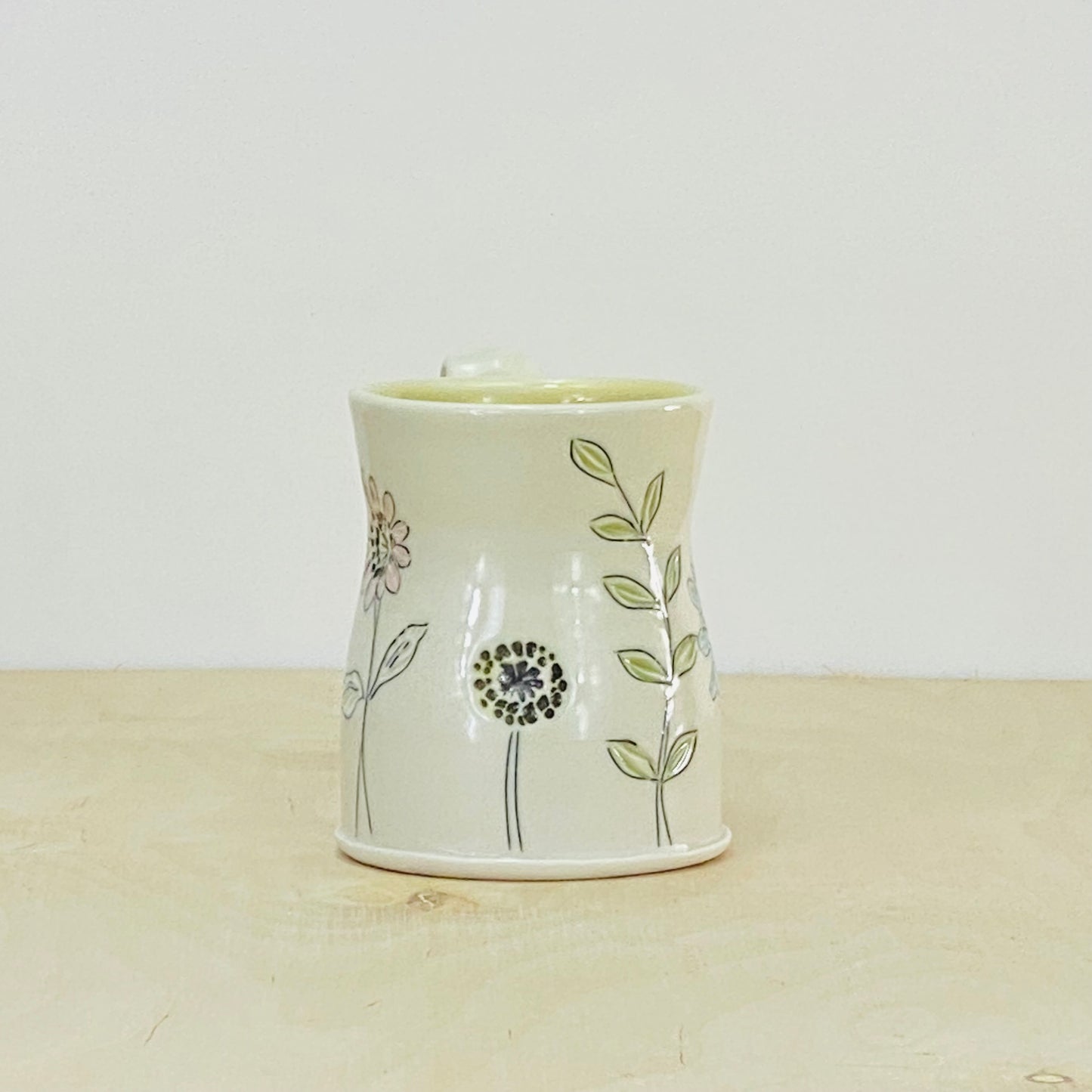 Mug with Flowers6-zinnia/allium