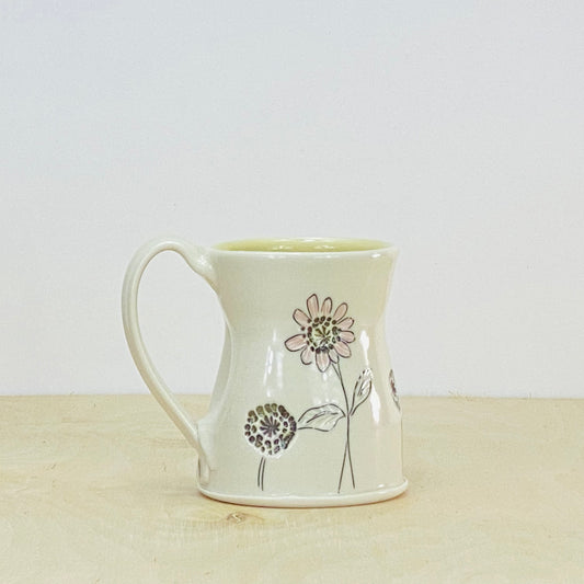 Mug with Flowers6-zinnia/allium