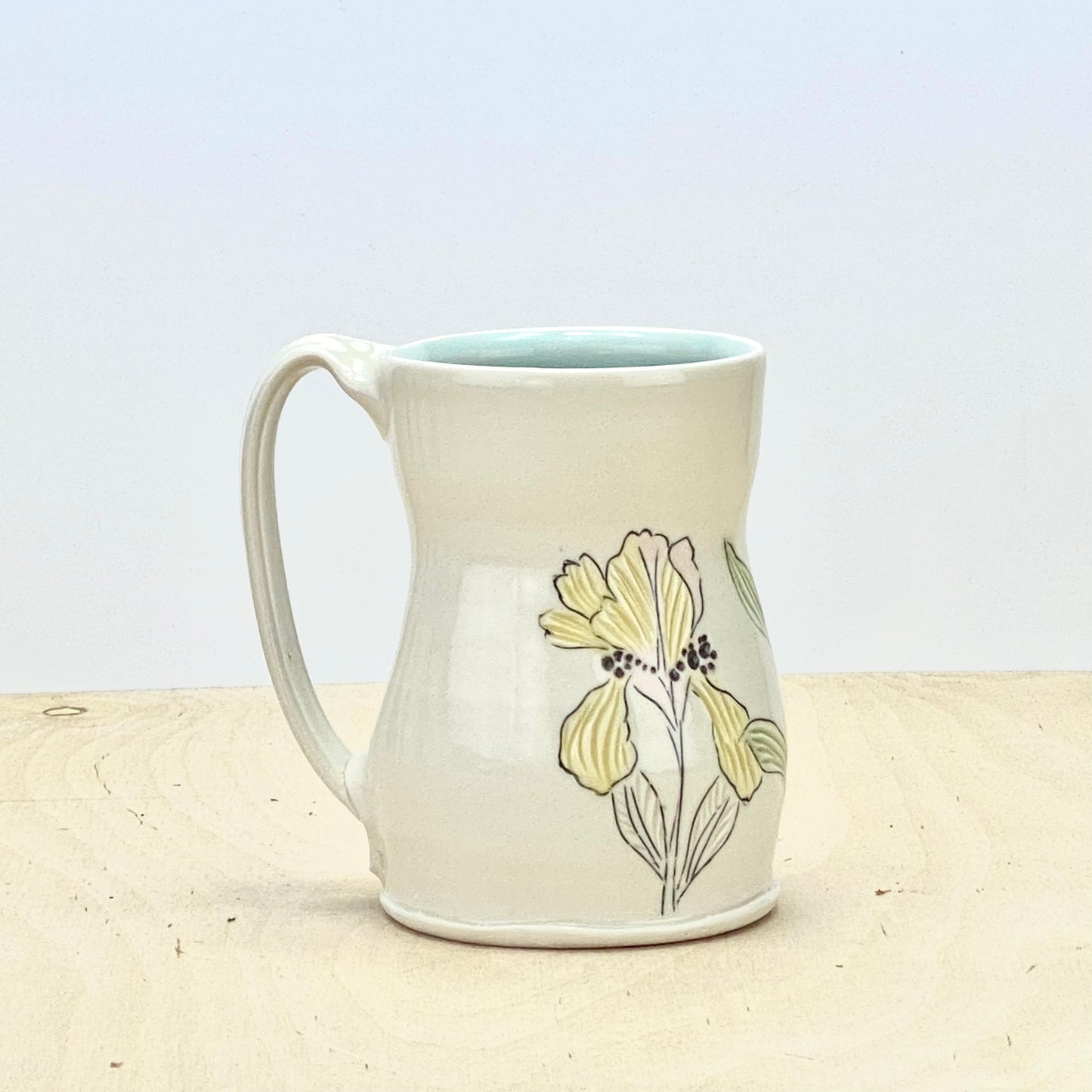 Mug with Flowers-iris