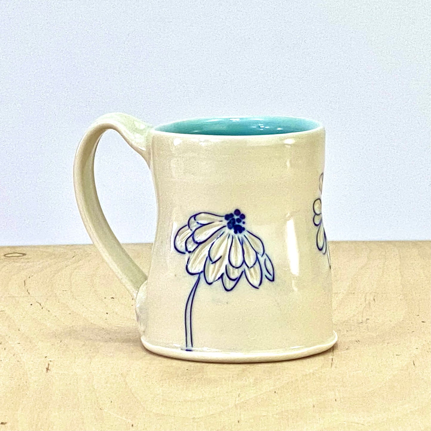 Mug with Flowers-zinnia