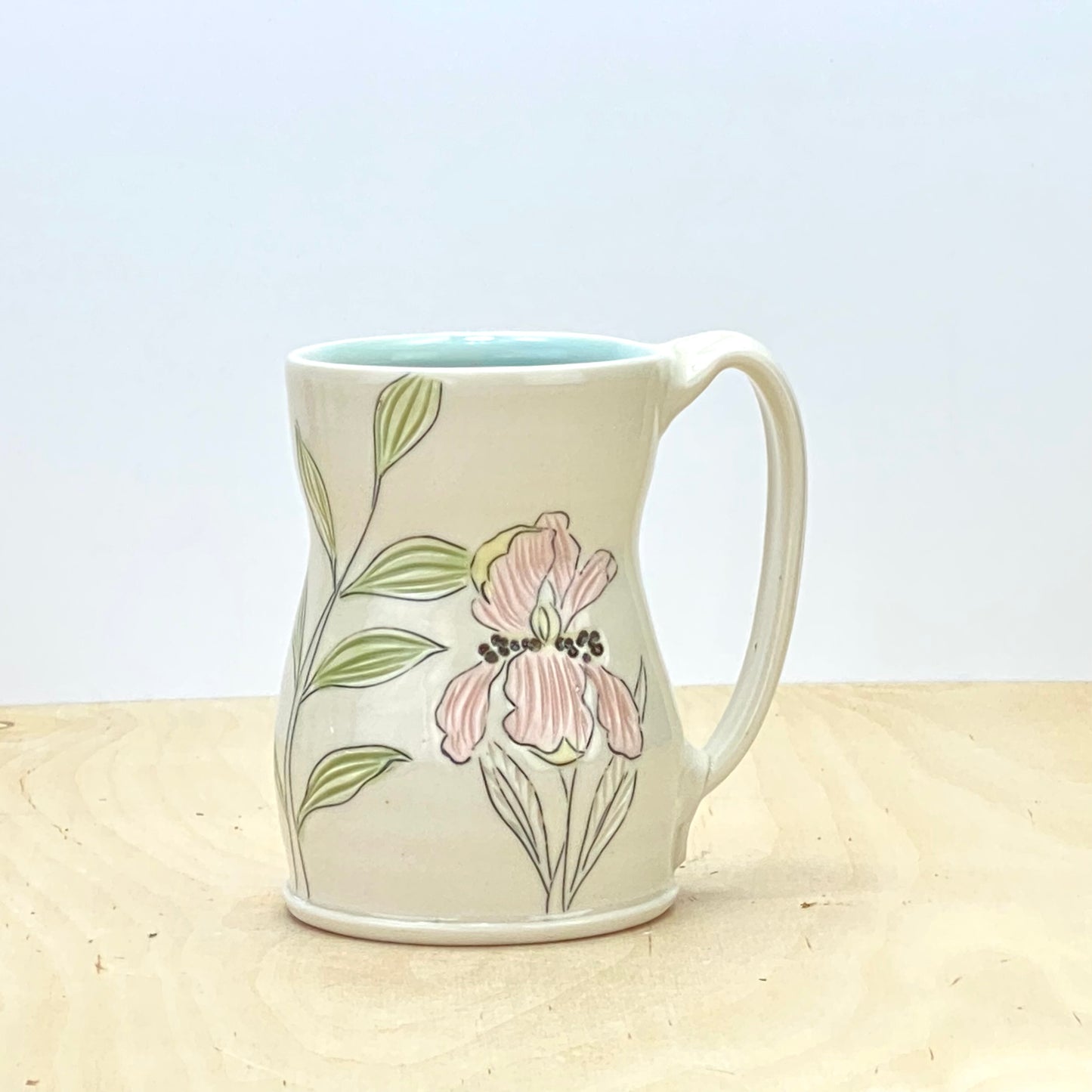 Mug with Flowers-iris