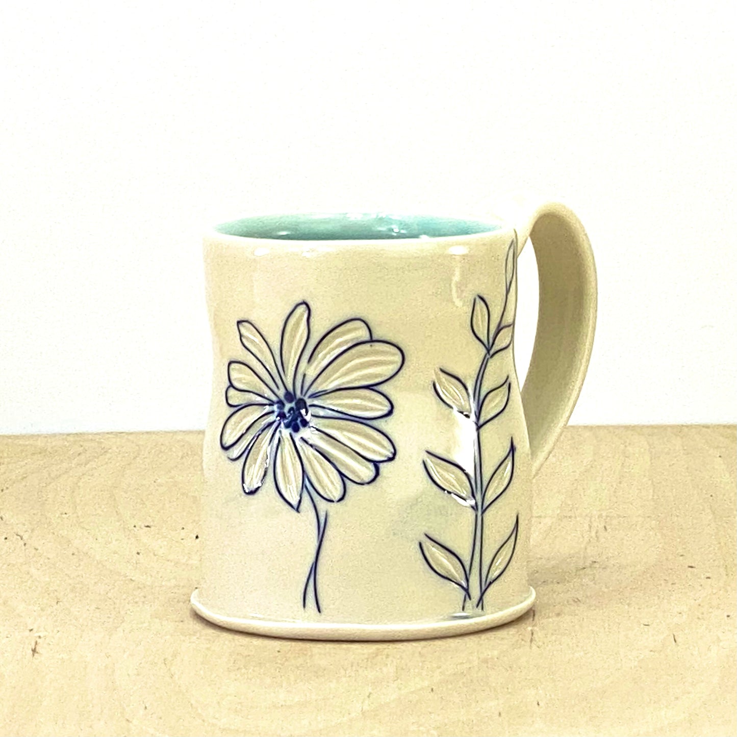 Mug with Flowers-zinnia