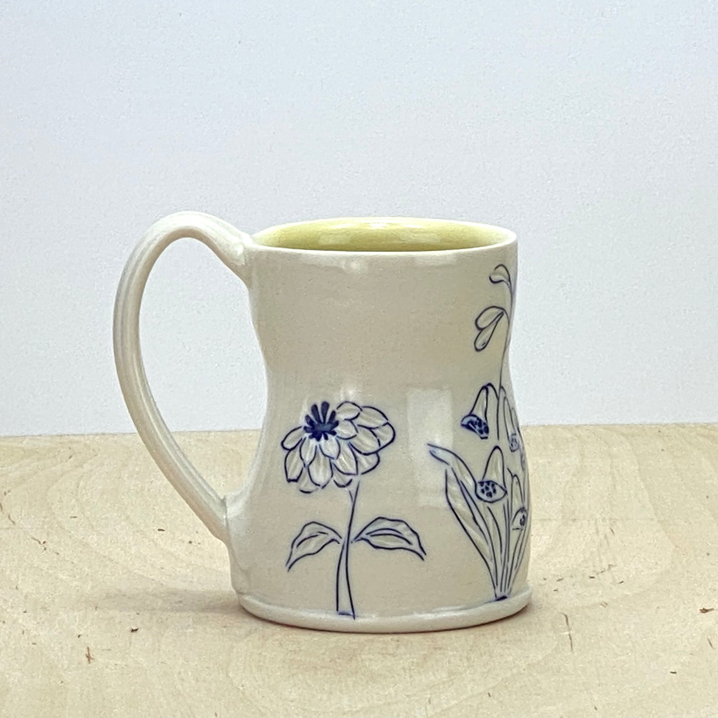 Mug with Flowers-foxglove/zinnia