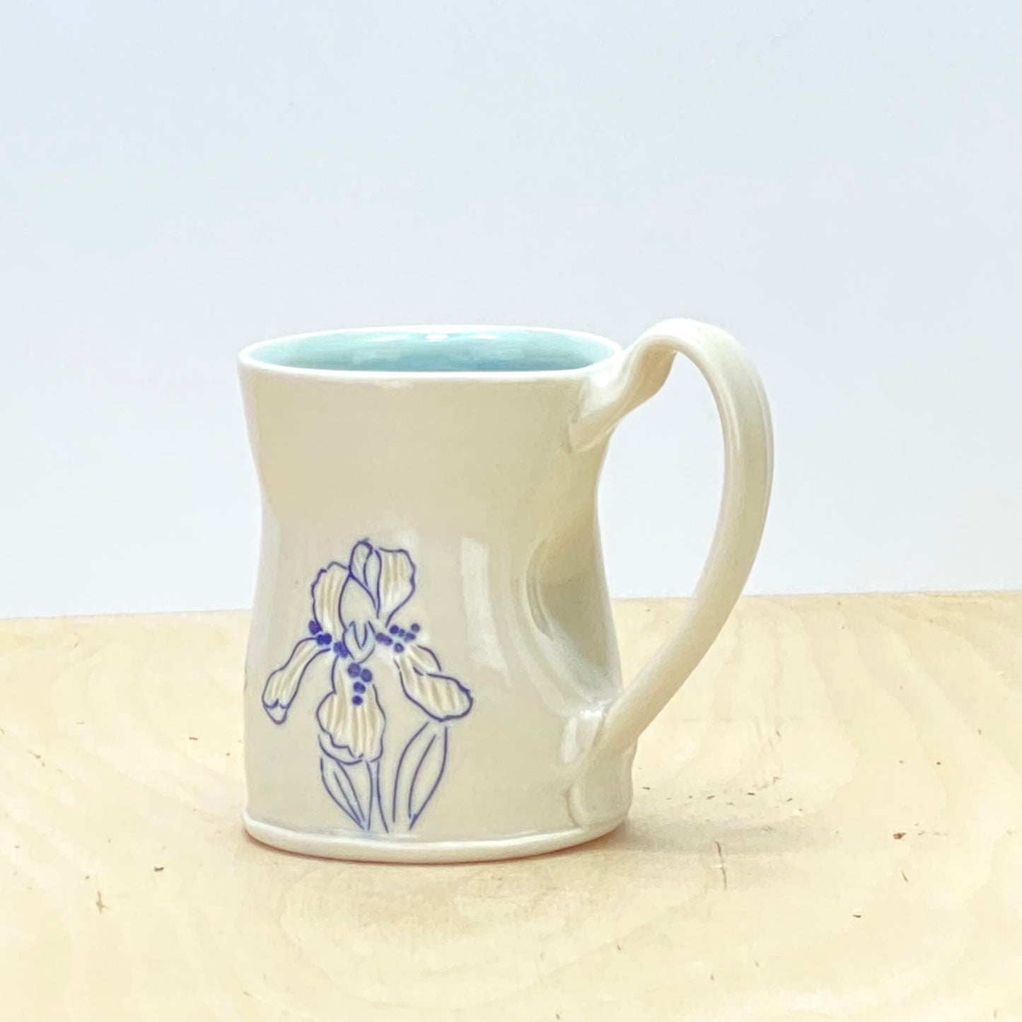 Mug with Flowers-Iris